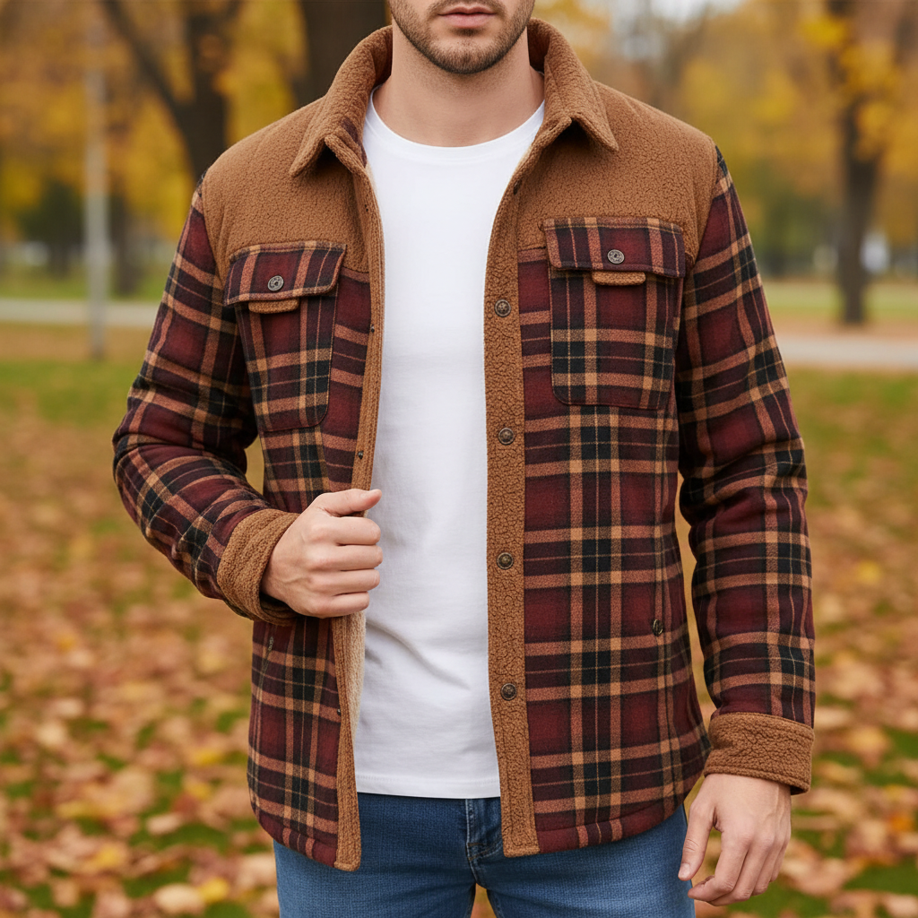 Gefütterte Flanelljacke - Lars