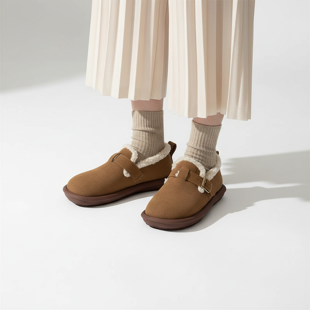 Gefütterter Innenschuh Aus Wildleder - PlushSlip