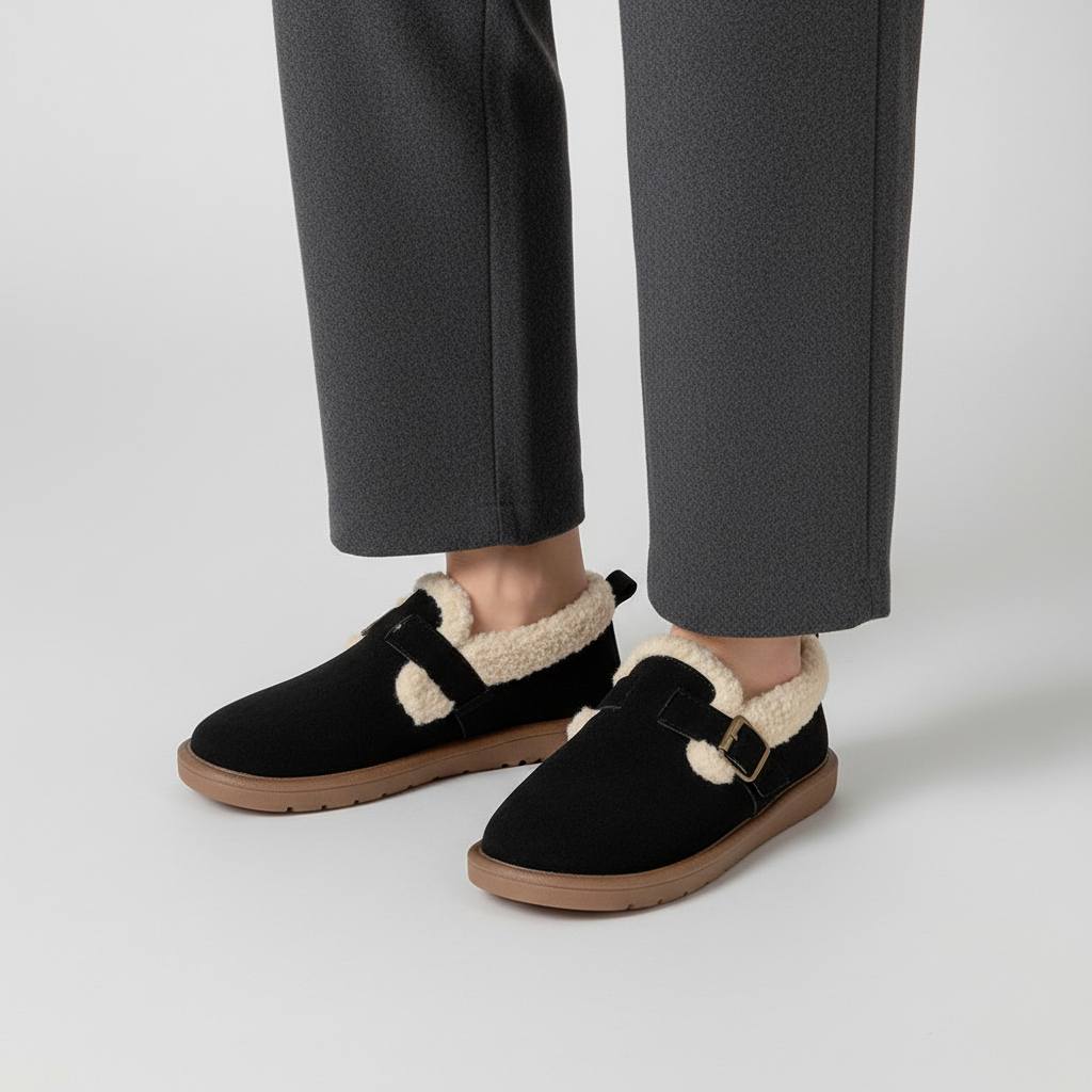 Gefütterter Innenschuh Aus Wildleder - PlushSlip