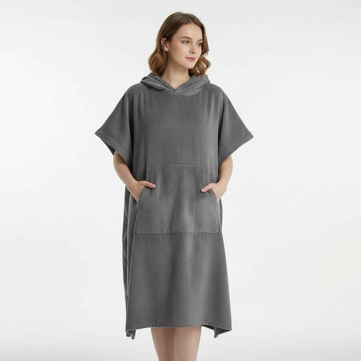 Geräumiger Handtuch-Poncho - KangarooCover