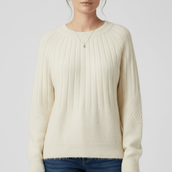 Gerippter Langarm-Pullover - Mayra