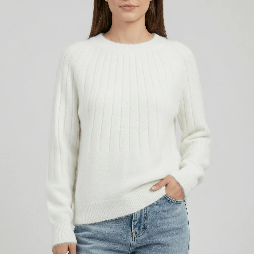 Gerippter Langarm-Pullover - Mayra