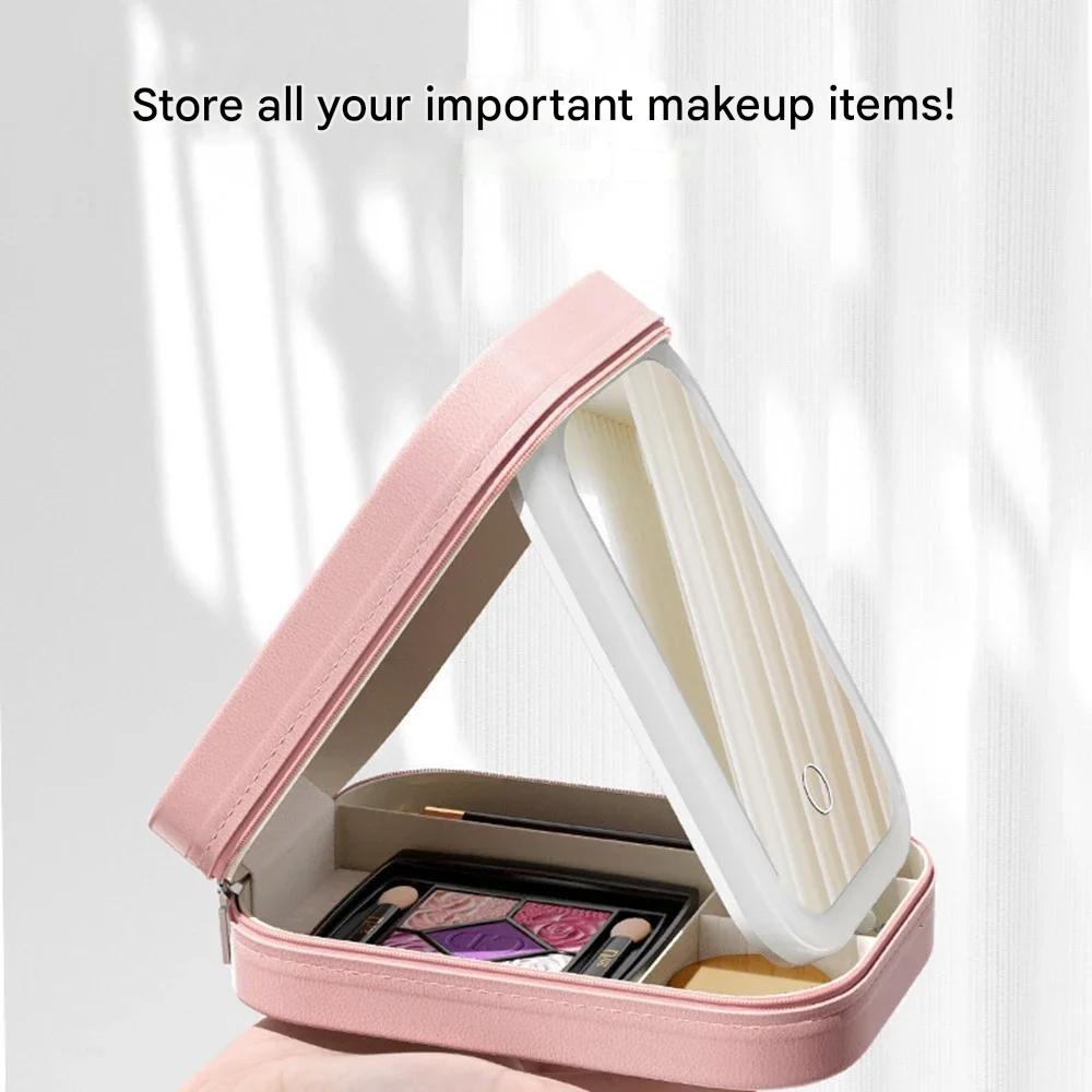 Kompakter beleuchteter Make-up-Organizer für unterwegs - Liora