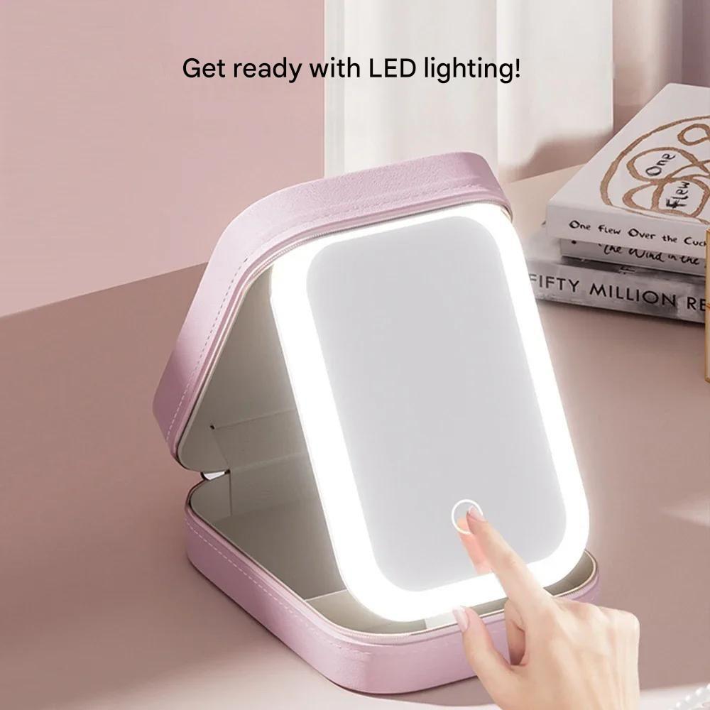 Kompakter beleuchteter Make-up-Organizer für unterwegs - Liora