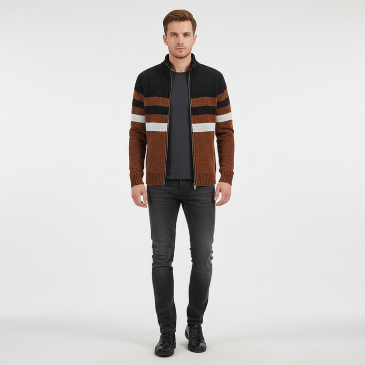 Gestreiftes Strickpullover - Karl