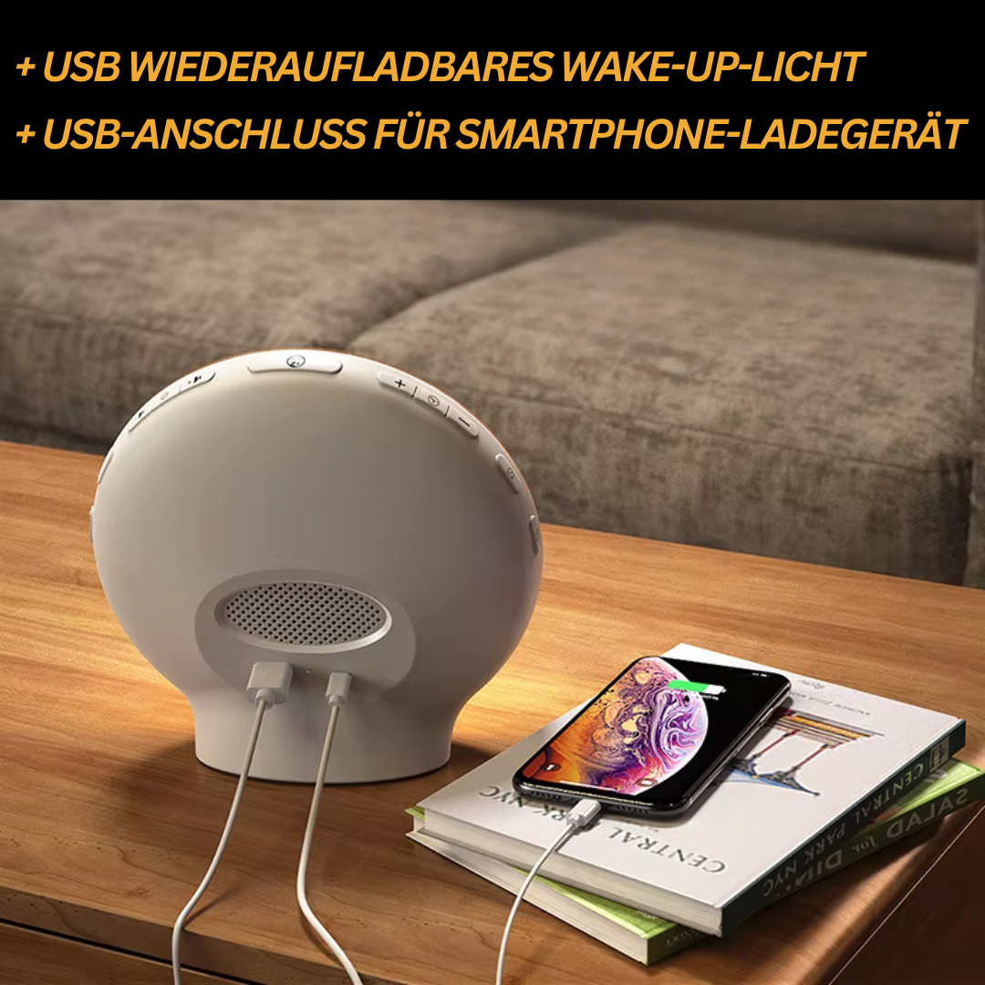 Natural Radio Alarm Clock with Wake-up Light - GlowRise
