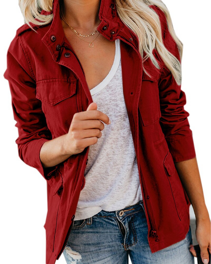 Women's lightweight transitional jacket with zipper & pockets – Selvara