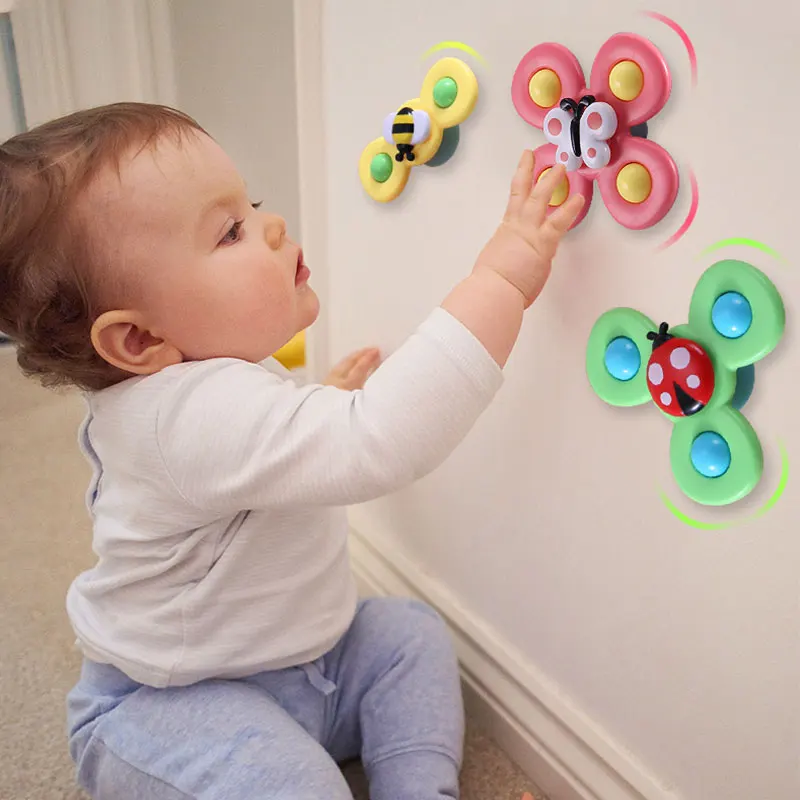 Saugnapf Spinner Legetøjssæt med 3 - SpinFun