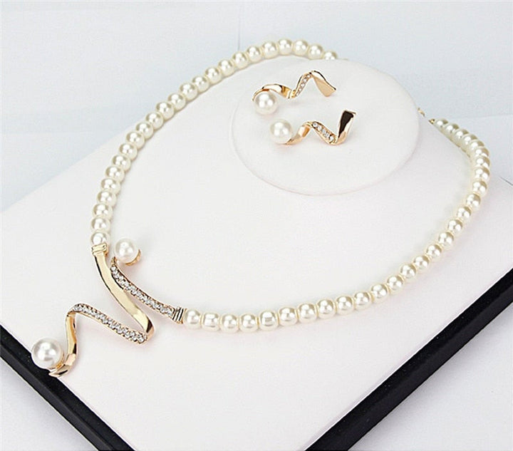 Natürliche Perlen-Schmuckset – Serena