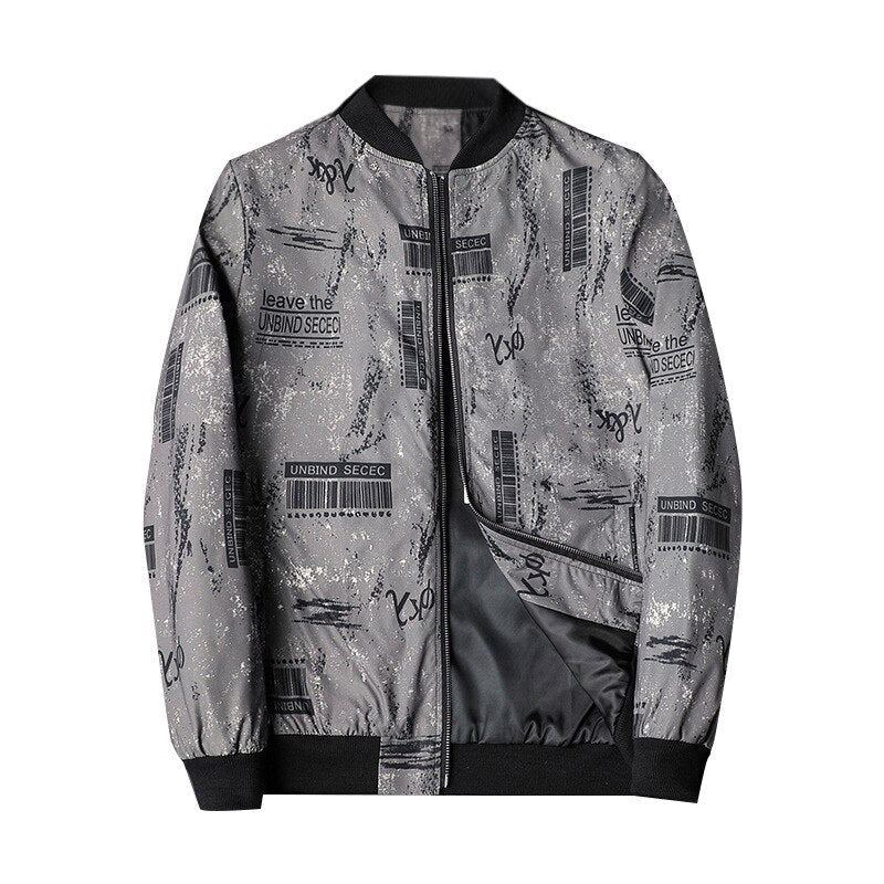 Abstract Bedruckte Herren-Bomberjacke - Enzo