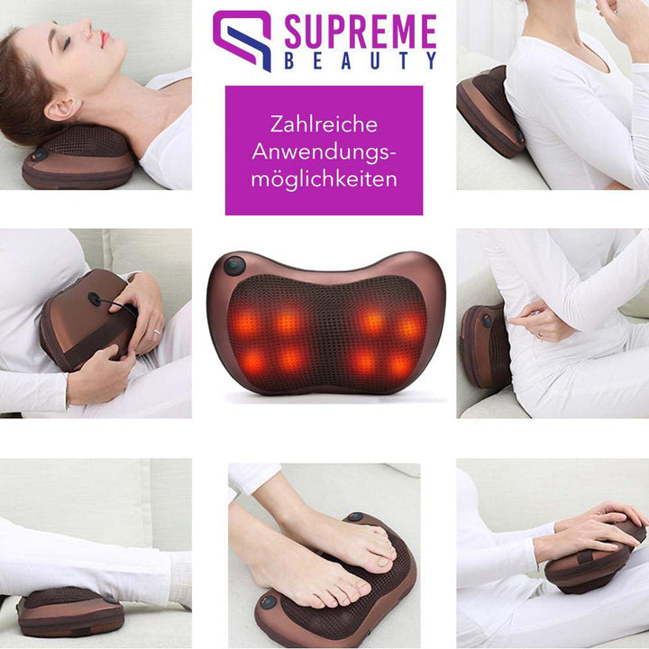 Bærbar massasjepute med dyp shiatsu-massasje – ThermoRelax Pro