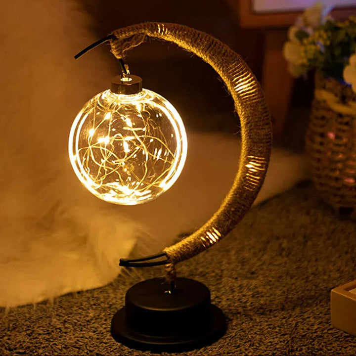 Encantadora lámpara de luz de luna ambiental – LunaGlow