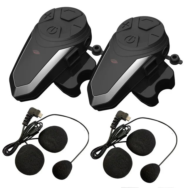Motorcykelhjelm Bluetooth-intercom med FM & 1000 m rækkevidde – RoadLink S3