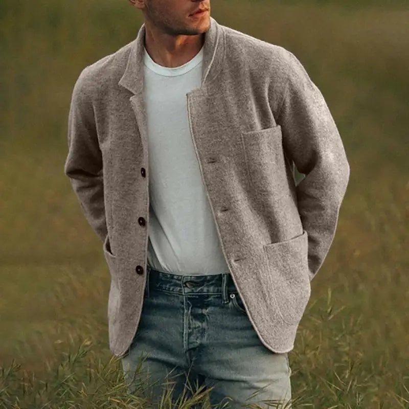 Chaqueta de punto para hombre con ajuste entallado – Dario