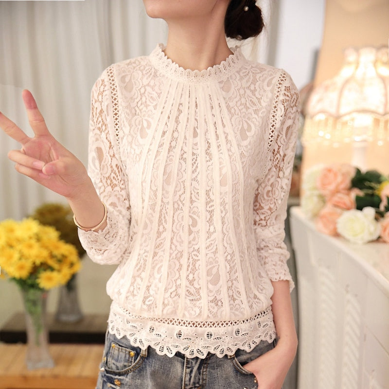 Pointed blouse with long sleeves – Amira Autumn Magic