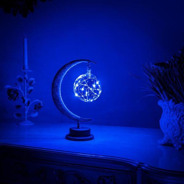 Encantadora lámpara de luz de luna ambiental – LunaGlow