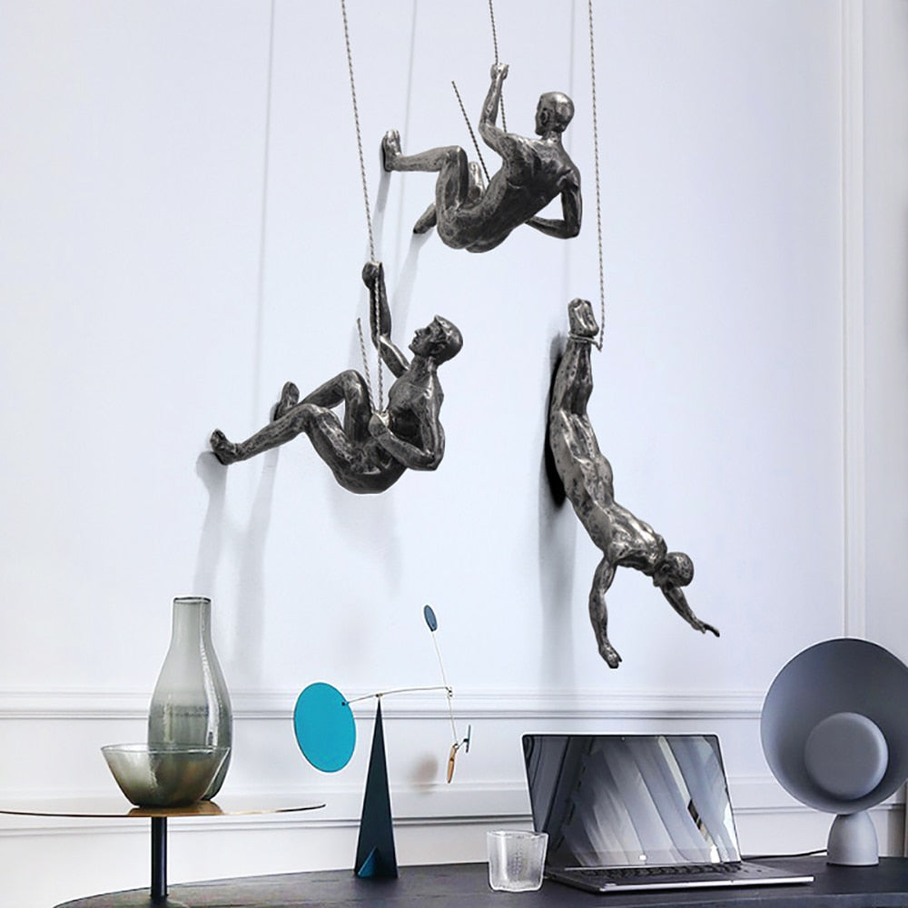 Bergsteiger veggskulptur – PeakFigures
