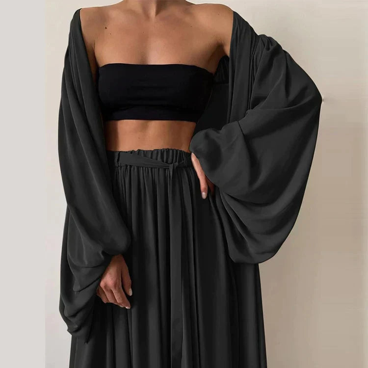 3-teiliges Sommer-Set mit Blazer, Hose & Top – Leonie