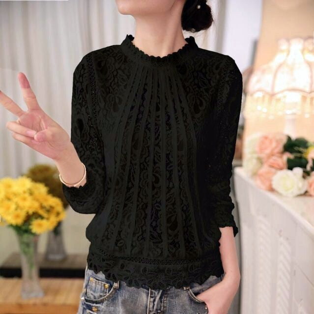 Pointed blouse with long sleeves – Amira Autumn Magic