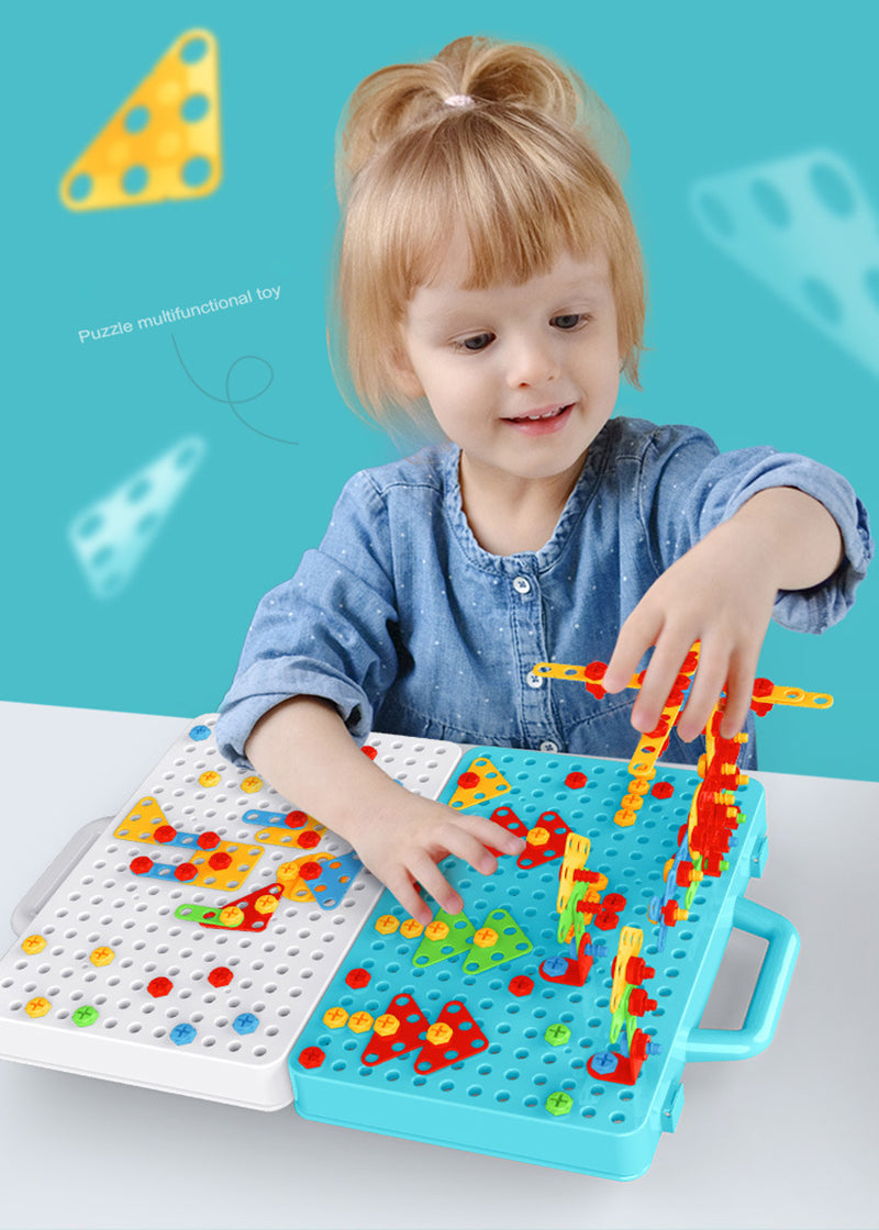 Kreatives Bauset mit Spielzeugbohrer - BuildyDrill