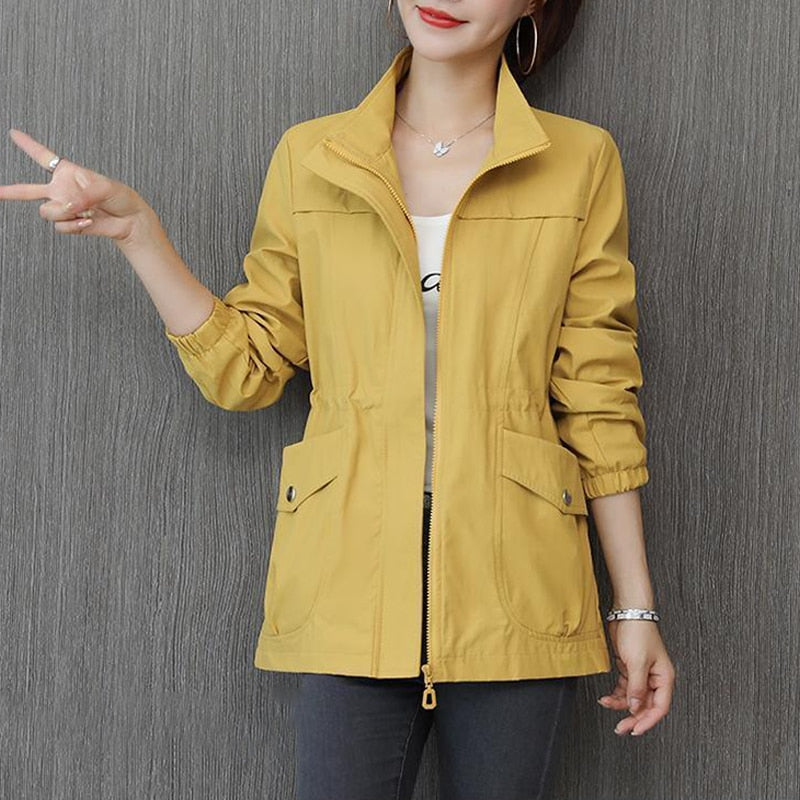 Women's transitional jacket with stand-up collar – Marielle