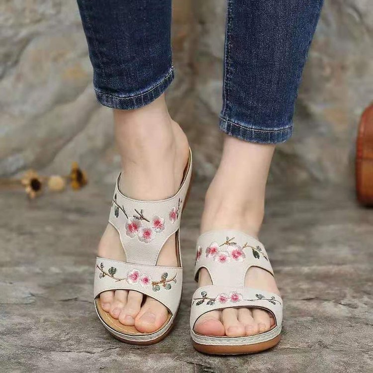 Orthopädische Blumen-Sandalen für Damen – Florina