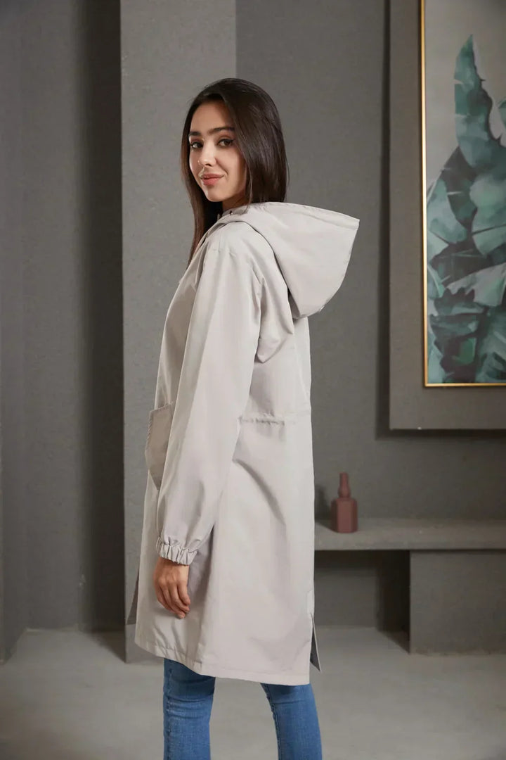 Gabardina elegante a prueba de viento - Livia