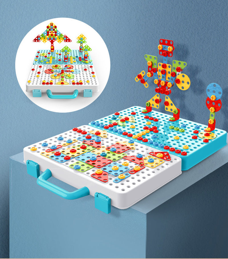 Kreatives Bauset mit Spielzeugbohrer - BuildyDrill