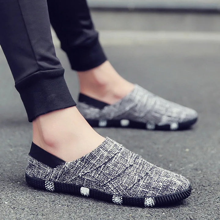Letvægts og stilfulde canvas espadriller med hampesål til herrer – Elias