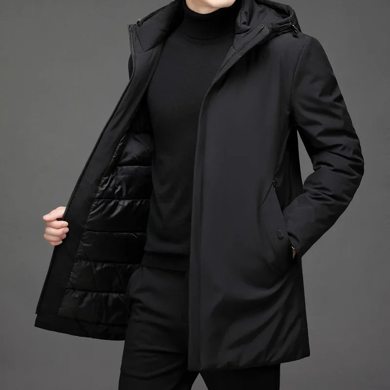 Chaqueta clásica de plumón con capucha – Victor