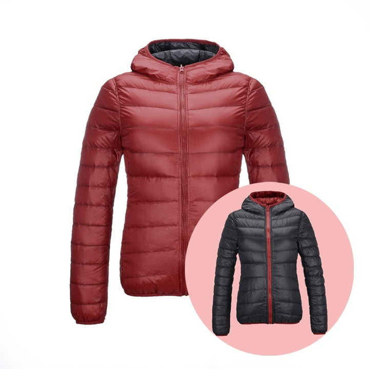 Stilvolle Wendbare Damen Daunenjacke - Aurora