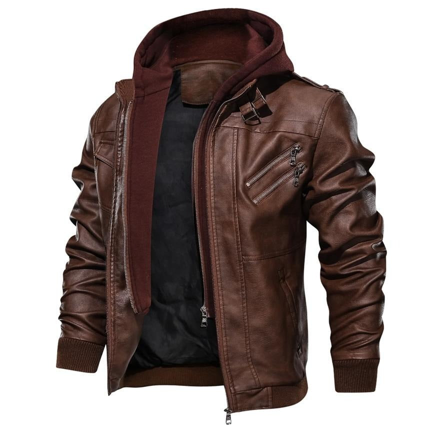 Men's Motorcycle Jacket Made of Faux Leather – Dane