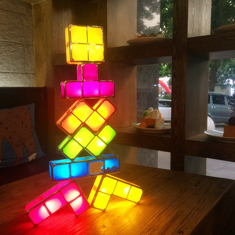 Modulær Tetris-lampe - LumiBlocks