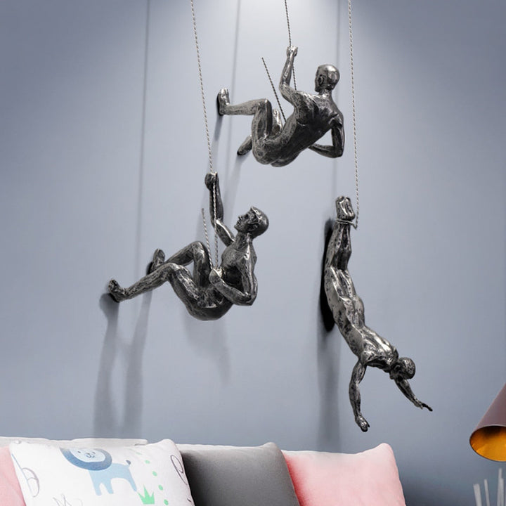 Bergsteiger veggskulptur – PeakFigures