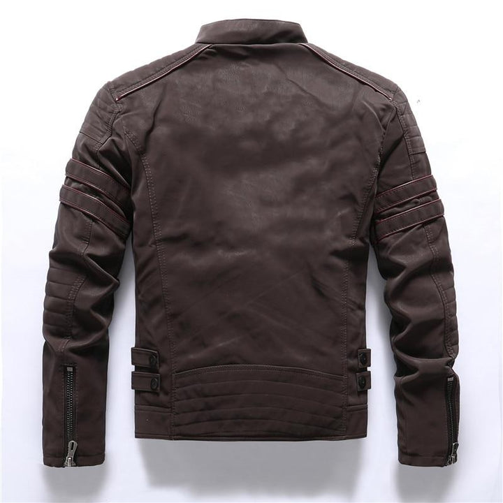 Herren-Bikerjacke mit Stehkragen – Rafael Herbstedition