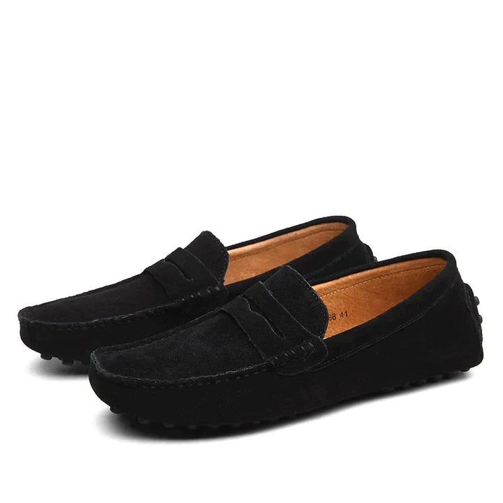 Italian Suede Loafers - Lorenzo