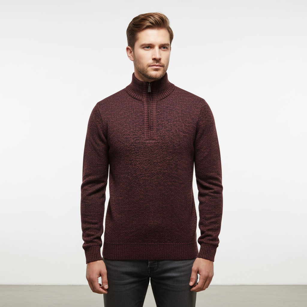 Halb-Zipper Pullover - Daniel