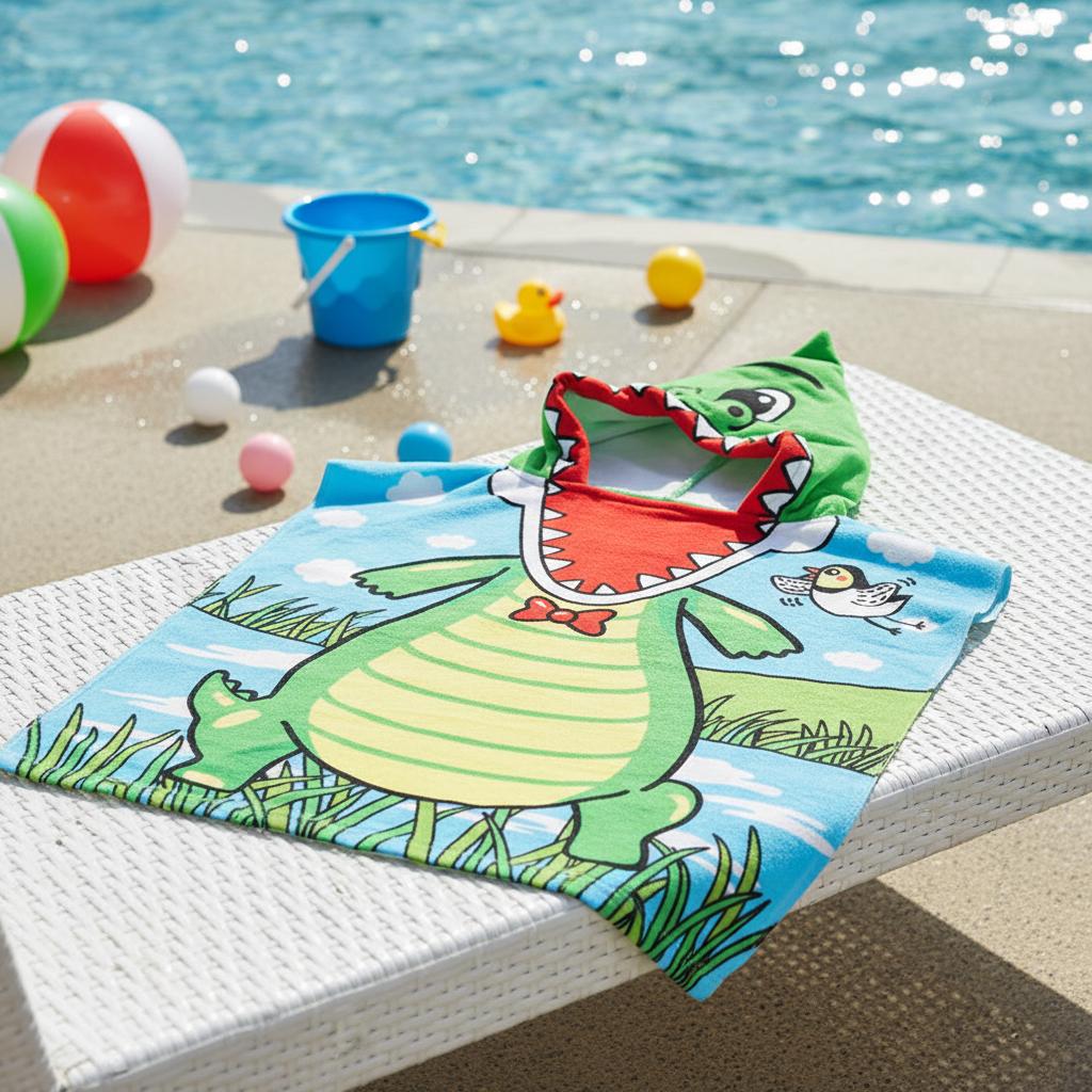 Handtuch Mit Kapuze - DinoTowel
