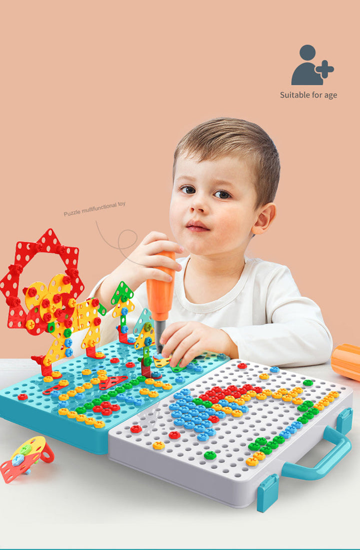 Kreatives Bauset mit Spielzeugbohrer - BuildyDrill