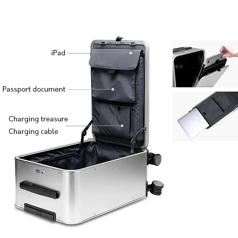 100% Aluminum Hard Shell Suitcase – Valparaíso