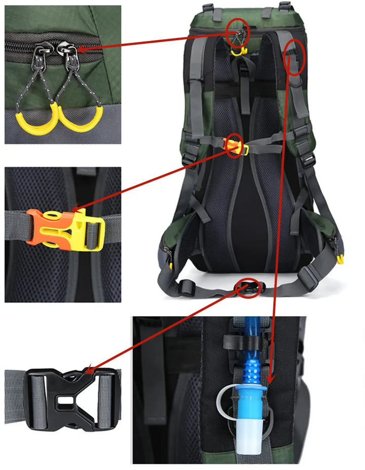 60L Waterproof Backpack - AdventurePro