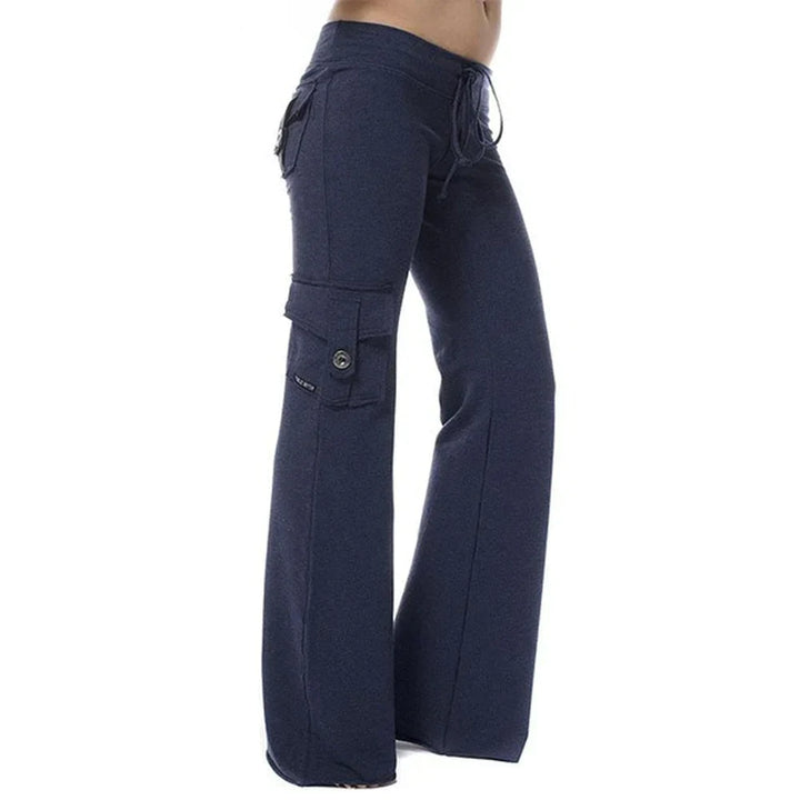 Women's Bootcut Cargo Pants with Pockets – Isabella