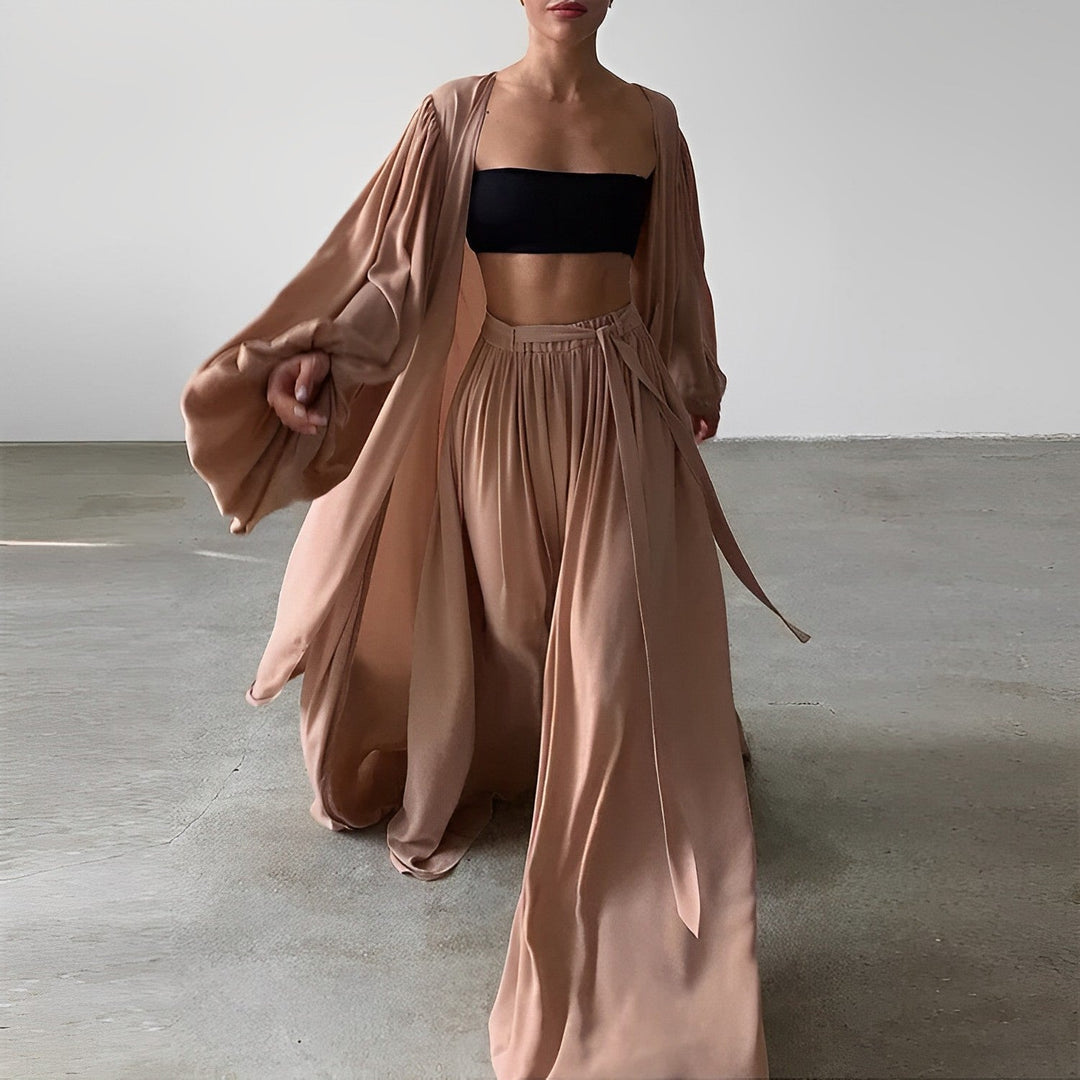 3-teiliges Sommer-Set mit Blazer, Hose & Top – Leonie