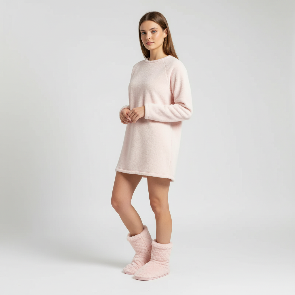Hoch Geschnittener Hausschuh - FluffBoot