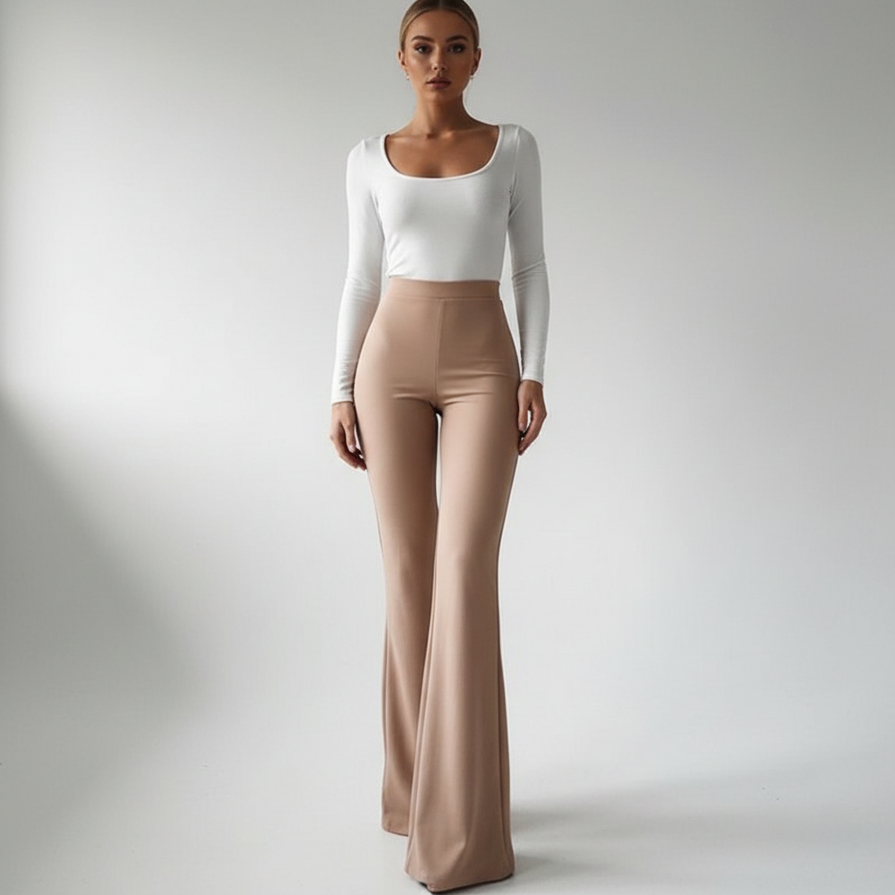 Hoch Taillierte Flared-Hose - Annika