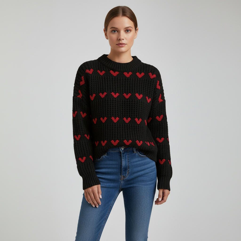 Hochkragen Pullover - Irene
