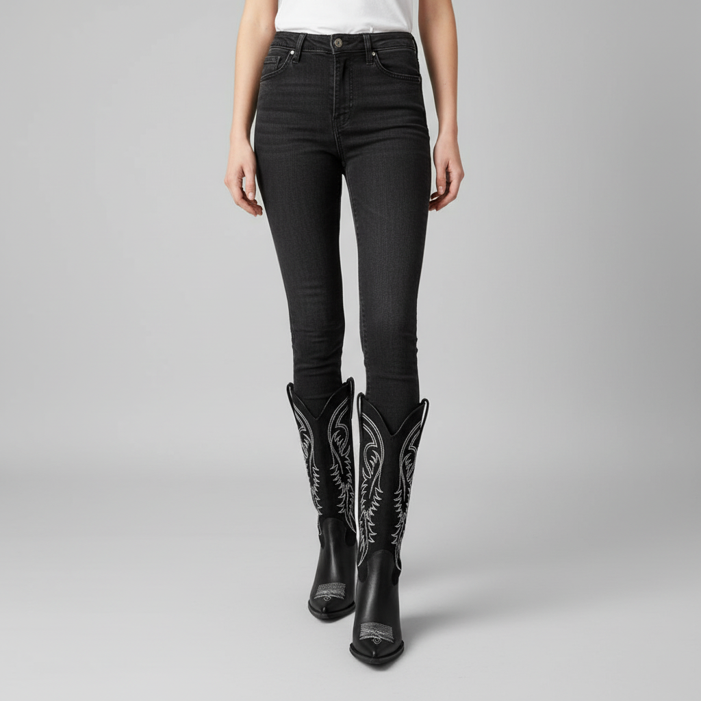 Hochwertige Cowboy-Stiefel - Emma