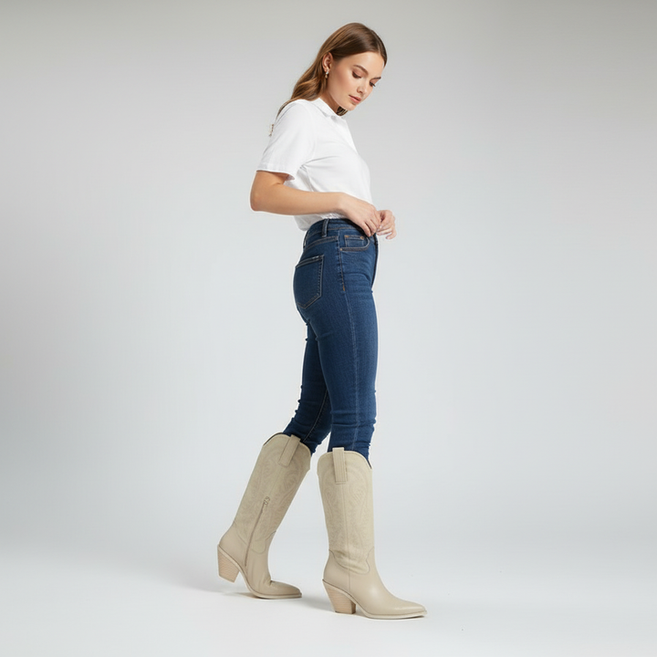 Hochwertige Cowboy-Stiefel - Emma