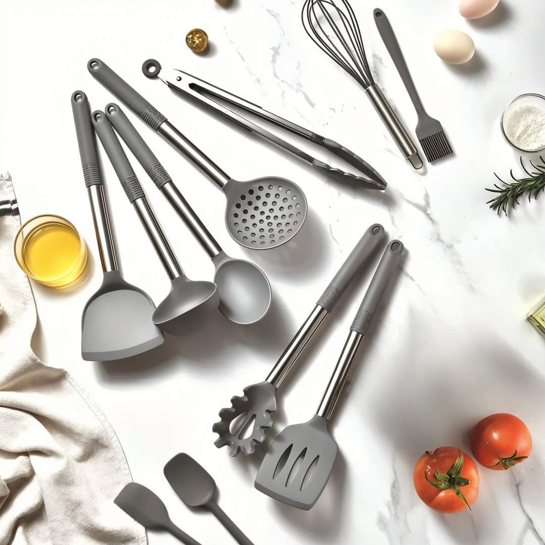 Set de utensilios de cocina de silicona de 12 piezas – Culinara Pro