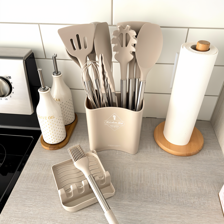 Set de utensilios de cocina de silicona de 12 piezas – Culinara Pro